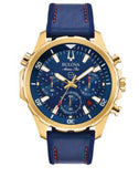 Bulova Marine Star piel azul