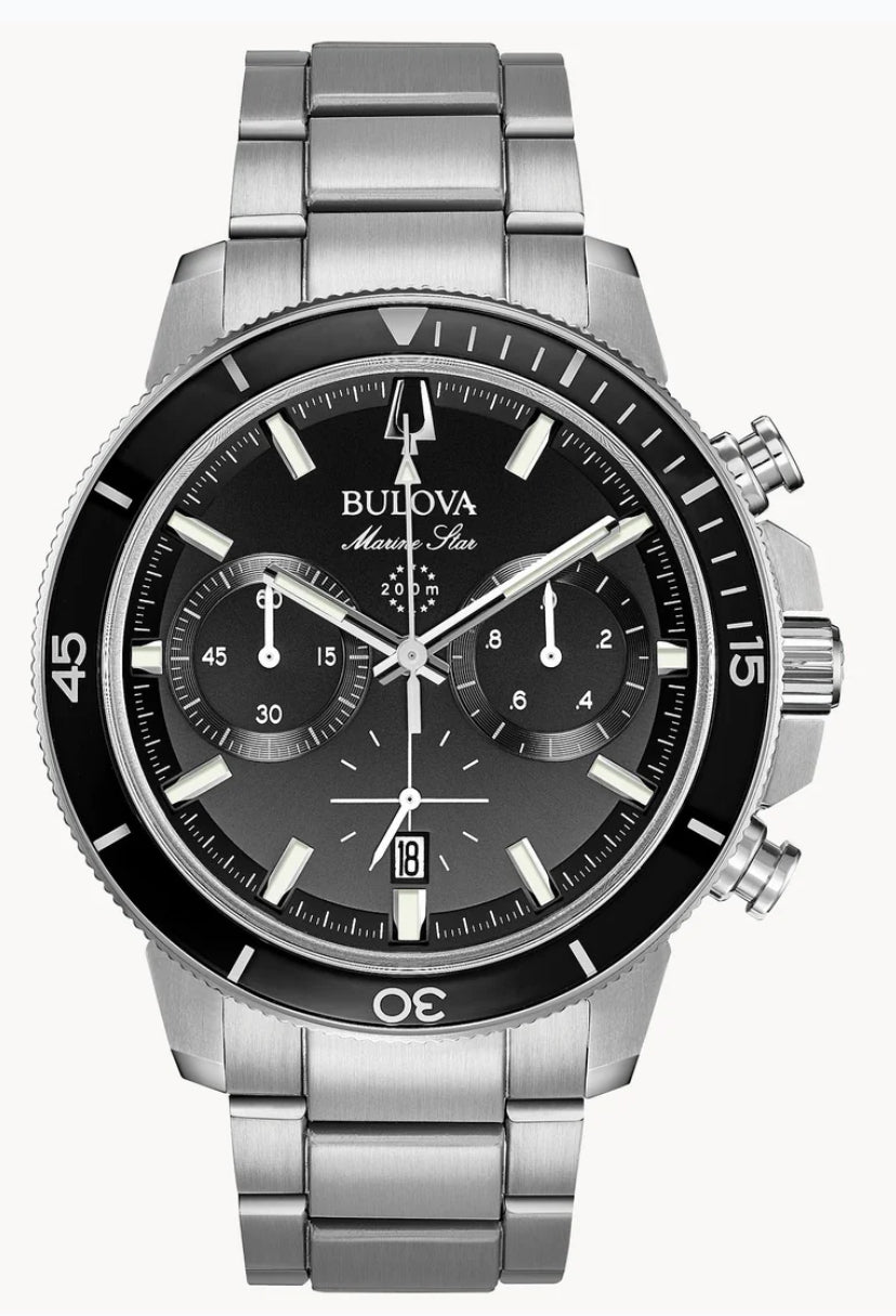 Bulova Marine Star acero negro