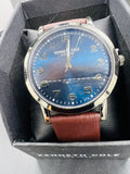SUBASTA Kenneth Cole New York Plateado/Azul/Piel - Precio de lista: $2000