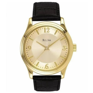 Bulova Corporate piel caballero Dorado
