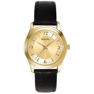 Bulova Corporate piel Dama Dorado