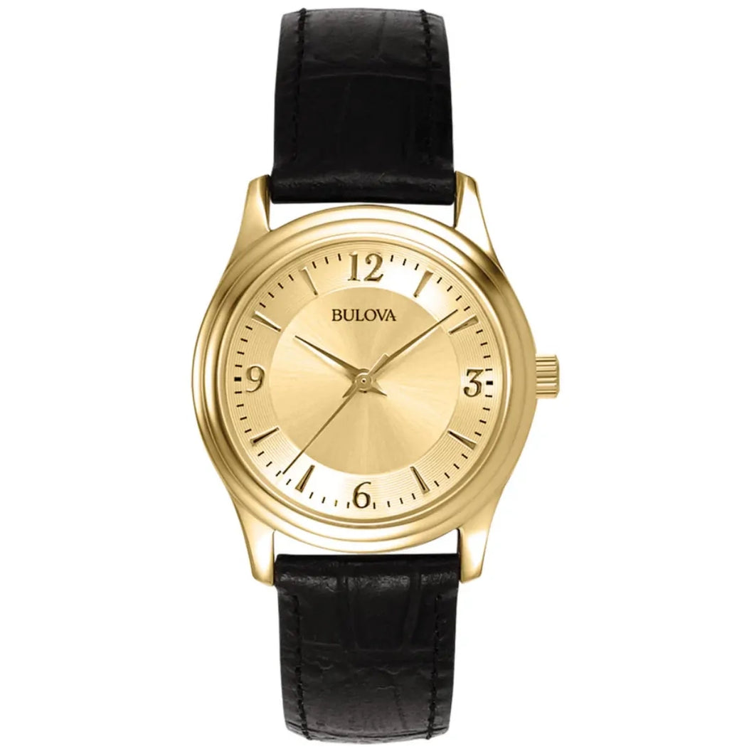 Bulova Corporate piel Dama Dorado