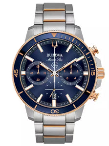 Bulova Marine Star piel azul