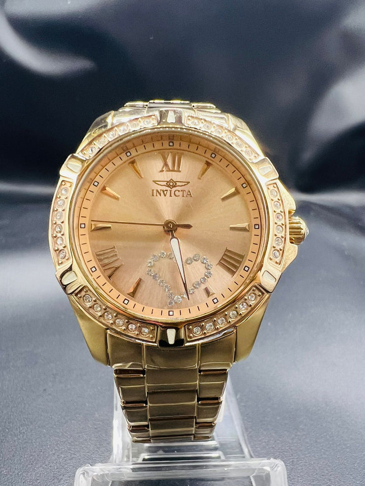 Subasta de Reloj Invicta Angel rosegold heart. Precio de lista: $3,200.