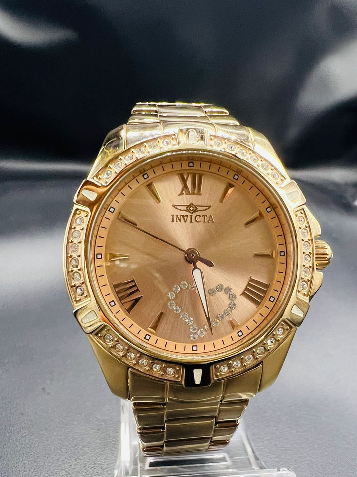 Subasta de Reloj Invicta Angel rosegold heart. Precio de lista: $3,200.