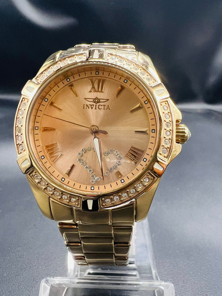 Subasta de Reloj Invicta Angel rosegold heart. Precio de lista: $3,200.