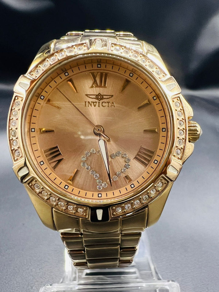 Subasta de Reloj Invicta Angel rosegold heart. Precio de lista: $3,200.