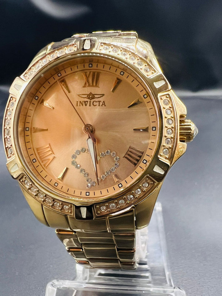Subasta de Reloj Invicta Angel rosegold heart. Precio de lista: $3,200.