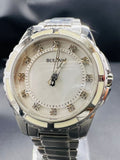 Subasta de Reloj Bulova crystales dama Plata. Precio de lista: $5,500.