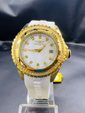 Subasta de Reloj Invicta Angel diamantes caucho. Precio de lista: $3,500.