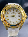 Subasta de Reloj Invicta Angel diamantes caucho. Precio de lista: $3,500.