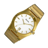 Pareja de relojes Bulova Gold Tone Dama y Caballero 97B101. NUEVOS.