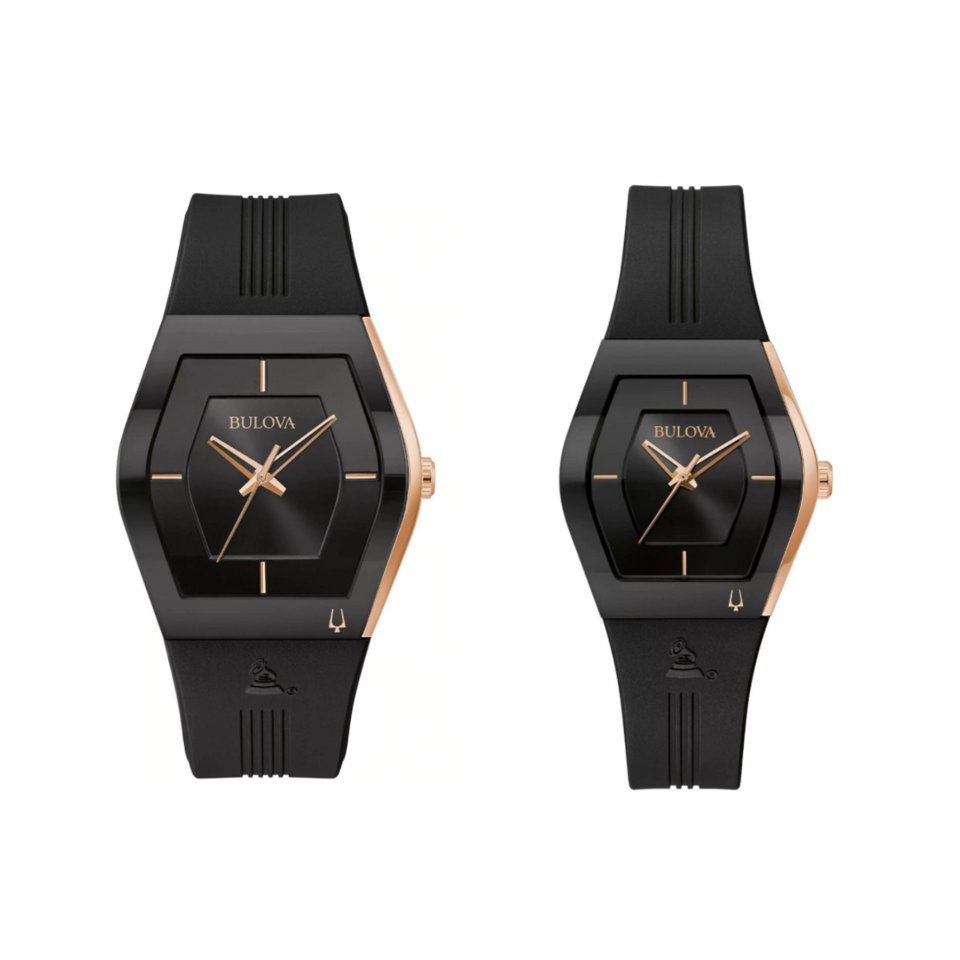 Pareja de relojes Bulova Latin Grammy Dama y Caballero. NUEVOS.