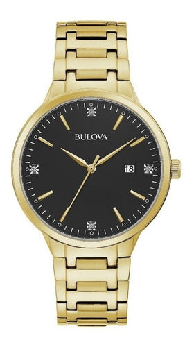 Pareja de relojes Bulova Gold Diamantes Dama y Caballero. NUEVOS.