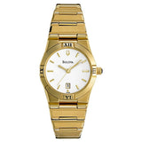 Pareja de relojes Bulova Gold Tone Dama y Caballero 97B101. NUEVOS.
