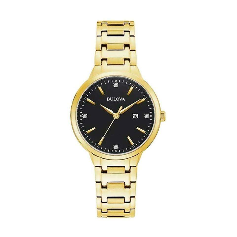 Pareja de relojes Bulova Gold Diamantes Dama y Caballero. NUEVOS.
