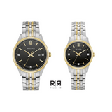 Pareja de relojes Bulova Gold Diamantes Dama y Caballero 98D160. NUEVOS.