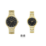Pareja de relojes Bulova Gold Diamantes Dama y Caballero. NUEVOS.