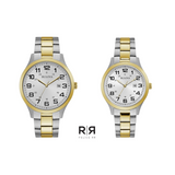 Pareja de relojes Bulova Corporate Clasicos Bitono Dama y Caballero. NUEVOS.
