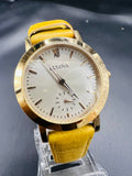 Subasta de bulova Dress piel dama. Precio de lista: $3,800.
